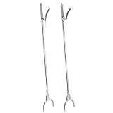 ToPicks 2 Stück 90cm Greifzange Metall Müllzange Müll Greifer Greifhilfe Müllsammler ohne Bücken zum Sammeln von Flaschen, Dosen, Papierschnip