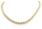 14 Karat / 585 Gold Kordelkette Gelbgold Unisex - 2.50 mm. Breit - Länge wählbar (45 CM)