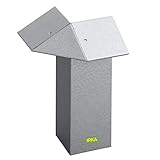 IRKA Schneckenzaun Typ2 Metall Ecke 90 Grad | Schneckenblech mit Versteifungskante |Schneckenzaun verzinkt | Schneckenabwehr Metall | Schneckenschutz giftfrei | Set individuell | Schnecken Hochb