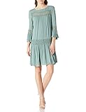 ONLY Damen Viskose Kleid ONLTyra Knielang 15142157 Chinois Green 38