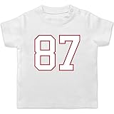 Sport Baby - Football New England 87-1/3 Monate - Weiß - Patriots - BZ02 - Baby T-S
