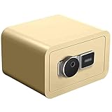 YXFF Safe Kleiner digitaler Tresor, Heim Kleiner Fingerabdruck Tresor, Büro Stahl Mini Tresor, Unsichtbarer Umkleideraum Sicherheitsschloss, Mit Schlüssel, Wandtresore Schönes Z