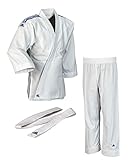 adidas Kinder Judo Anzug Evolution (inkl. Gürtel), Weiß (Brilliant white), 140/150, J250E