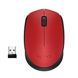 Logitech M171 Kabellose Maus, 2.4 GHz Verbindung via USB-Empfänger, Optischer Sensor, 12-Monate Akkulaufzeit, Für Links- und Rechtshänder, 3 Tasten, PC/M