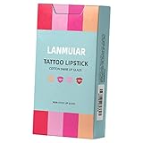 SM SunniMix Lippenstift Zigarette Wattestäbchen Tattoo Samt wasserfeste tragbare Lippenstifte Geschenk - R