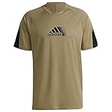 adidas Herren M Seaso T Unterhemd, Grün/Schwarz, XS