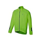 BBB Cycling fahrrad jacke, leicht, wasserabweisend und windabweisend, für Mountainbike, Rennrad und Urban Biking - für Damen, Herren, Kinder - BBW-148, Gelb (Neon Yellow), XL