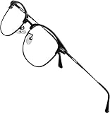 ATTCL Unisex blaulichtfilter brille computerbrille zum Blockieren von UV-Kopfschmerz [Verringerung der Augenbelastung] Gaming Brille,(Herren/Damen) 5054 Black-ALL