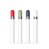 FRTMA für Apple Pencil Kappe Ersatz, Apple Bleistift Deckel für iPad Pro (4 Farben Combo, Mitternachts Blau/Weiß/Minze/Rot)
