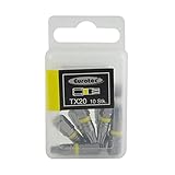 10 Stück Eurotec TORX TX-Bit TX20, 25 mm, 1/4' Bitbox