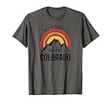 Retro Cool Montrose Colorado Rocky Mountains Neuheit Kunst T-S