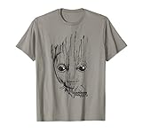 Marvel Guardians Vol. 2 Groot Lines Face Graphic T-Shirt C1