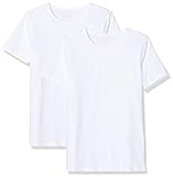 NAME IT Jungen NKMT Slim 2P SOLID NOOS T-Shirt, Weiß (Bright White Bright White), 146-152 (2er Pack)
