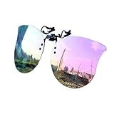 Polarisierte Unisex-Clip auf Sonnenbrille Clip-Stil Sonnenbrille Aufsatz Brille Sonne Flip up Sonnenbrille für Myopie Brille im Freien/Fahren/Ang