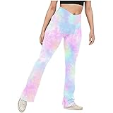 XIAWEN Yoga Trainingshose Frauen Hohe Taille Elastizität Gym Workout Kleidung Push Up Fitness Sport Femme Bunte Gedruckte Leggings Sexy Lange Strump