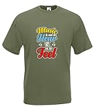 Music is Not to Hear, It is to Feel Graphic Tee Herren Unisex, olivgrün, L
