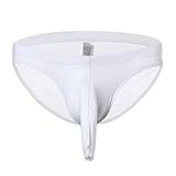 JFSFAS Panties Herren schwarz badeslip Herren grün unterziehshirt Herren Boxershorts Herren 10 Pack Baumwolle Retro Shorts Herren unterwäsche Herren Unterhosen sexy knapp A26 Weiß L