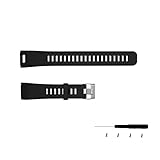 Meiruo Unisex Adult Schwarz Fitness Band Zubehör Ersatz-Armband für Garmin Vivosmart HR