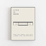 XNHXPH Bauhaus Poster und Drucke Beige Architekturdesign Abstrakte Wandkunst Minimalistische Leinwand Malerei Modern für Wohnkultur Bilder 50x70cmx1 Kein R