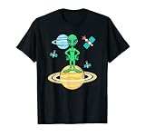 Funny Alien Ufo Vintage T-S