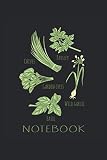 Gartenkräuter & Kräuter Notizbuch: Kräuter & Gartenkräuter Notizbuch für einen Kräutersammler, Gärtner oder Kräuterliebhaber I 120 Seiten liniert I A5 ... zum notieren von Terminen, Notizen & I