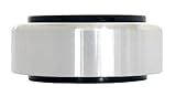 Dynavox Aluminium-Füsse für HiFi-Geräte, 4er-Set, polierte Füße mit hoher Stabilität und Gummi-Dämpfern, Silb