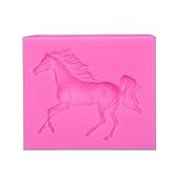 Fondant Formen 2pcs Fondant DIY Ponyform Silikonform Pferd Schokoladenkuchen ultraleichter Ton Dekoration Backwerkzeug