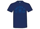 Herren FuÃŸball-T-Shirt mit Chelsea FC Design (XXL) (Marineblau/WeiÃŸ)