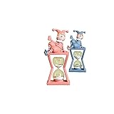 SHUILV. Clown-Sanduhr-Ornamente, Kinderzimmer-Wohnzimmer-Bar-Zähler-Büro-Desktop Fernseher Kabinettweinkabinett Cartoon Ornamente, Home Dekorationen 2 Stück