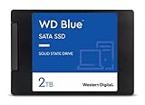 WD Blue SATA SSD 2 TB, 2,5 Zoll (interne SSD, hohe Zuverlässigkeit, Lesevorgänge bis zu 560 MB/s, Schreibvorgänge bis zu 530 MB/s, stoßsicher und WD F.I.T. Lab-zertifiziert)