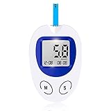 SUOTENG Kit zur Blutzuckermessung, Blutzucker-Testzähler Bluttester Meter Teststreifen Kit for Diabetes Bluttyp-Testkit-Glukose-Monitor mit 50 T