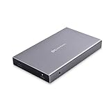 Cable Matters Aluminum 10Gbps USB 3.1 Gen 2 Externes SSD-Festplattengehäuse (USB C-Gehäuse, SSD Gehäuse) mit USB-C und USB-A Kabel - USBC, Thunderbolt 3, USB4 und Thunderbolt 4 Port kompatib