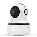 Kabellose Überwachungskamera - 1080P FHD WiFi IP Kamera 360 Grad 2,4G mit mit Bewegungsmelder, Nachtsicht, 2-Wege-Audio, Nachtsichtk