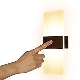 VOMI LED Touch Control Innen Wandleuchte Mit USB Wiederaufladbar Wandlampe Magnetische Wandlicht Helligkeit Einstellbar Nachtlicht 2.5W für Wohnzimmer Schlafzimmer Korridor Gang Warmweiß