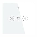 MOES Smart Alexa Wlan RF433 Touch Dimmer Lichtschalter, Smart Home WiFi Funk LED Licht Dimmschalter Kompatibel mit Alexa Echo und Google Home Assistant Smart Life Tuya App Fernbedienung