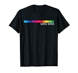 Liebe gewinnt Regenbogenflagge Gay Pride Verbündeter LGBTQ T-S