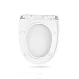 HYY-YY S-eleganter WC-Sitz V/U-förmig WC-Sitz mit Kissen Quick Release Super-Verschleißfeste Top Badezimmer Cover White -45-47Cm * 36.5cm Toilettendeck