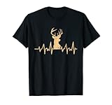 Hirsch Herzschlag Buck Pulse Lustiges Jagd Outfit für Mann T-S