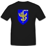 SEK M Spezialisierte Einsatzkräfte Marine Bundeswehr Militär Einheit Wappen Abzeichen - T Shirt #2655, Größe:XXL, Farbe:Schw