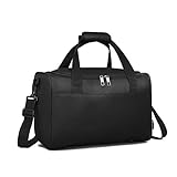 Kono Reisegepäck 40x20x25 Weekender Große Maximal Handgepäck für Männer und Frauen (Schwarz)