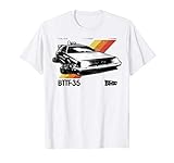 Back To The Future 35th Retro Stripe DeLorean T-S