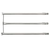 BBQ-Toro Edelstahl Brennerrohr-Set | Ersatzbrenner für Weber Genesis Gold und Platinum (vor 2002), Platinum I/II und Weber Genesis Serie Modelle: 1000/LX, 2000/LX, 3000/LX, 4000/LX, 5000/LX