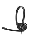 Sennheiser PC 3 Chat - Langlebiges On-Ear Headset PC, Kopfhörer mit Kabel, Rauschunterdrückendes Mikrofon, Einfach zu Verbinden, Stereosound, Für Online-Anrufe, -Unterricht und Gaming