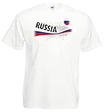 Fruit of The Loom Russia/Russland Herren T-Shirt Vintage Trikot|M