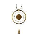 LZL wandlampe Schmiedeeisen Wanduhr Wandleuchte Antike-Look Wand Hängende Wandhöhe Home Dekor 19.6 □ Kreativität Wanduhr Wanduhr wandbeleuchtung (Color : A)