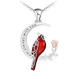 Generic Vogel Herz Halskette Rot Vogel Kardinal Herz Kette Anhänger Halskette Dekorative Schmuck Für Frauen Valentines Tag Hochzeit Geschenk 1 Stück