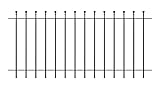 ELEO Gartenzaun Ancona I aus massivem Schmiedeeisen - langlebig & witterungsbeständig I dekorative & hochwertige Zaun-Elemente - inkl. Schrauben I Länge 192,5 cm - pulverb