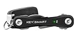 KeySmart Pro - Der kompakte Schlüsselhalter mit LED Licht & Tile Smart Technologie, lässt Sie Ihre verlorenen Schlüssel & Handys mit Bluetooth verfolgen (bis zu 10 Schlüssel, Schwarz)