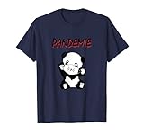 Panda Pandemie süßer Panda mit Maske T-S