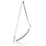 modamoda de - T211 - ital. Hüfttasche Bauchtasche Brusttasche Medium aus weichem Leder, Farbe:Silber-M
